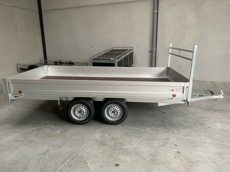 Dubbelas Plateau Aanhangwagen 400x158