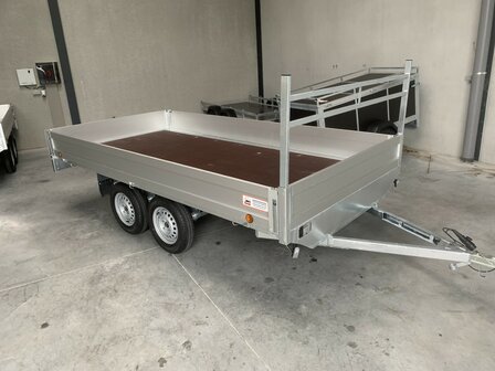 Dubbelas Plateau Aanhangwagen 400x183