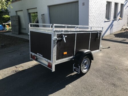 Enkelas bagage Aanhangwagen 175x100x60 bruin