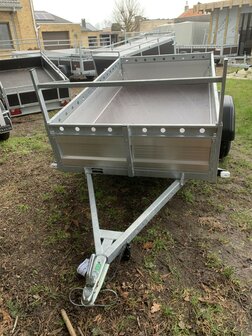 Enkelas bak Aanhangwagen 200x130 Aluminium