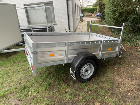 Enkelas bak Aanhangwagen 258x130 Aluminium