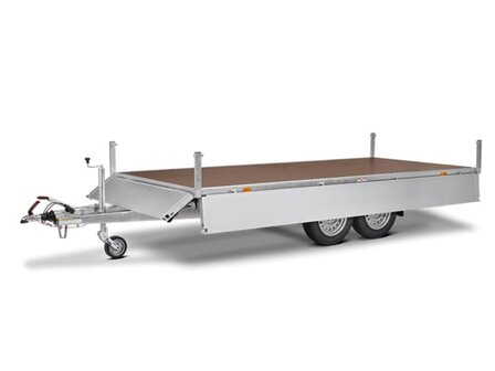 Humbaur Plateau aanhangwagen geremd 310x185x35