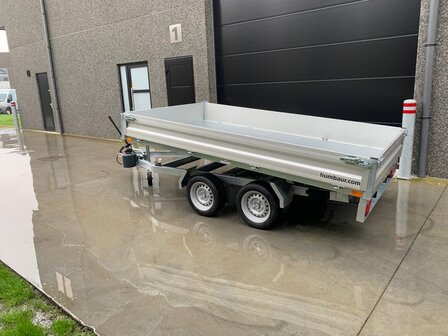 Dubbelas kipper aanhangwagen 314x175x30