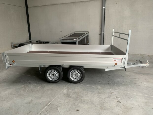 Dubbelas Plateau Aanhangwagen 400x183