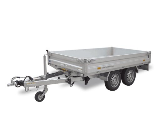 Dubbelas kipper aanhangwagen 314x175x30